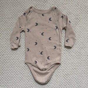 Moon and Stars Long Sleeve Onesie